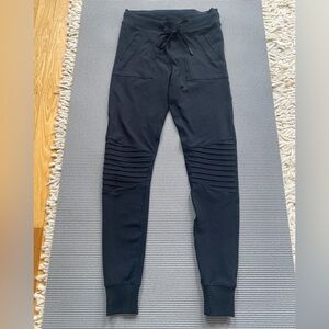Black Moto Jogger Pants